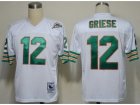 NFL Miami Dolphins #12 Bob Griese White Throwback Jerseys