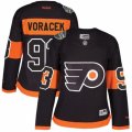 Womens Reebok Philadelphia Flyers #93 Jakub Voracek Authentic Black 2017 Stadium Series NHL Jersey