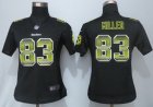 Women New Nike Pittsburgh Steelers #83 Miller Black Strobe Jerseys