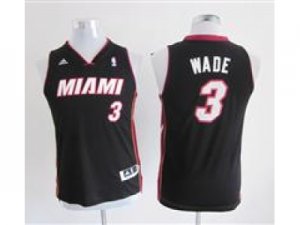 Youth nba Miami Heat #3 Dwyane Wade black(revolution 30 swingman)