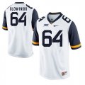 West Virginia Mountaineers #64 Mark Glowinski White College Football Jersey