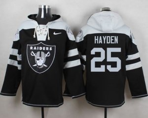 Nike Oakland Raiders #25 D.J. Hayden Black Player Pullover Hoodie