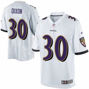 Mens Nike Baltimore Ravens #30 Kenneth Dixon Limited White NFL Jersey