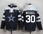 Nike Dallas Cowboys #30 Christine Michael Navy Blue Player Pullover Hoodie