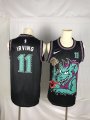 Nets # 11 Kyrie Irving Black Nike Swingman Jersey