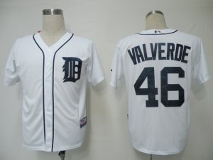 MLB Detroit Tigers #46 Valverde White