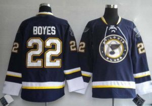 St. Louis Blues #22 Brad Boyes blue