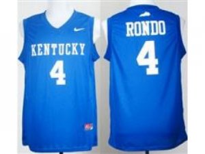 Kentucky Wildcats #4 Rajon Rondo Royal Blue College Basketball