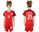 2017-18 USA 21 CHANDLER Women Away Soccer Jersey