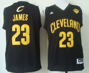 2015 nba finals cleveland cavaliers #23 james black [revolution 30 swingman]