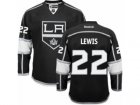 Mens Reebok Los Angeles Kings #22 Trevor Lewis Authentic Black Home NHL Jersey
