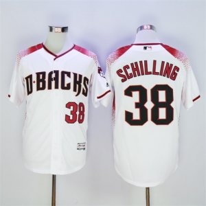 Diamondbacks #38 Curt Schilling White Flexbase Jersey