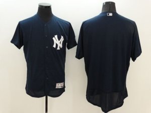 New York Yankees Blank Navy Blue Flexbase Authentic Collection Stitched Baseball Jersey