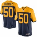 Mens Nike Green Bay Packers #50 Blake Martinez Limited Navy Blue Alternate NFL Jersey