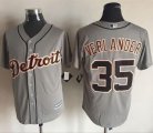 Detroit Tigers #35 Justin Verlander Grey New Cool Base Stitched Baseball Jersey