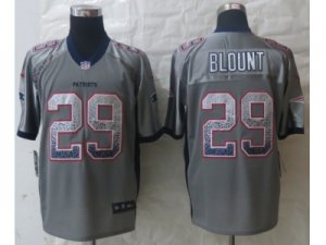 Nike New England Patriots #29 Blount Black Jerseys(Drift Fashion Elite)