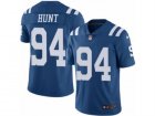 Mens Nike Indianapolis Colts #94 Margus Hunt Limited Royal Blue Rush NFL Jersey