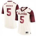 Oklahoma Sooners #5 Marquise Brown White 47 Game Winning Streak College Football Jersey