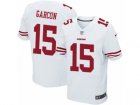 Mens Nike San Francisco 49ers #15 Pierre Garcon Elite White NFL Jersey