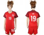 2017-18 USA 19 ZUSI Women Away Soccer Jersey