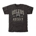 Mens Edmonton Oilers Black Camo Stack T-Shirt