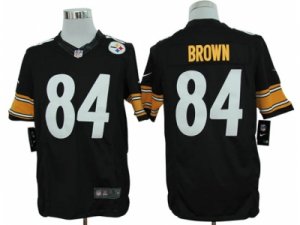 Nike NFL Pittsburgh Steelers #84 Antonio Brown Black Jerseys(Limited)