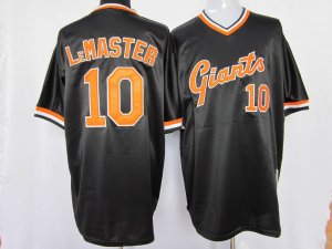 mlb San Francisco Giants #10 Lemaster m&n black