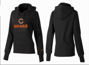 Women Chicago bears Logo Pullover Hoodie-092