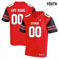 Utah Utes Red Youths Customized College Football Jersey