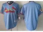 MLB St.Louis Cardinals Blank Blue Jerseys(Throwback)