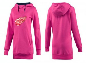 NHL Women Detroit Red Wings Logo Pullover Hoodie 3