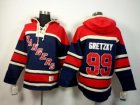 NHL New York Rangers #99 Wayne Gretzky Navy Blue Sawyer Hooded Sweatshirt Stitched jerseys