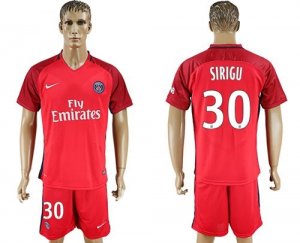Paris Saint-Germain #30 Sirigu Red Soccer Club Jersey
