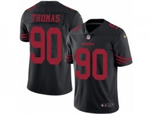 Mens Nike San Francisco 49ers #90 Solomon Thomas Limited Black Rush NFL Jersey