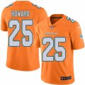 Youth Nike Miami Dolphins #25 Xavien Howard Limited Orange Rush NFL Jersey