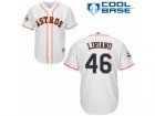 Houston Astros #46 Francisco Liriano Replica White Home 2017 World Series Bound Cool Base MLB Jersey
