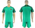 2017-18 Roma Green Goalkeeper Soccer Jersey
