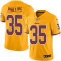 Mens Nike Washington Redskins #35 Dashaun Phillips Limited Gold Rush NFL Jersey