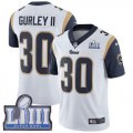 Nike Rams #30 Todd Gurley II White Youth 2019 Super Bowl LIII Vapor Untouchable Limited Jersey