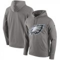 Men's Philadelphia Eagles Nike Heathered Performance Circuit Logo Essential Hoodie Gray