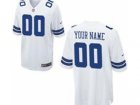 Men's Nike Dallas Cowboys Customized Game White Jerseys