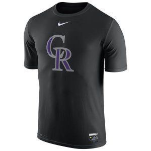 MLB Men\'s Colorado Rockies Nike Authentic Collection Legend T-Shirt - Black