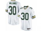 Mens Nike Green Bay Packers #30 Jamaal Williams Limited White NFL Jersey