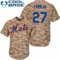 Mens Majestic New York Mets #27 Jeurys Familia Replica Camo Alternate Cool Base MLB Jersey