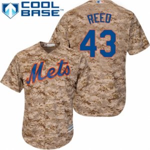 Men\'s Majestic New York Mets #43 Addison Reed Replica Camo Alternate Cool Base MLB Jersey