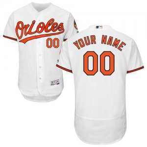 Baltimore Orioles White Mens Flexbase Customized Jersey