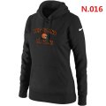 Women Cleveland Browns Logo Pullover Hoodie-1