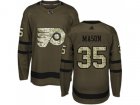 Youth Adidas Philadelphia Flyers #35 Steve Mason Green Salute to Service Stitched NHL Jersey