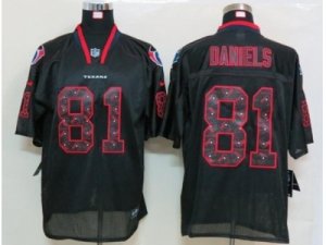 Nike NFL Houston Texans #81 Owen Daniels black jerseys[united sideline Elite]