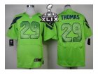 2015 Super Bowl XLIX Nike jerseys seattle seahawks #29 earl thomas green[Elite]